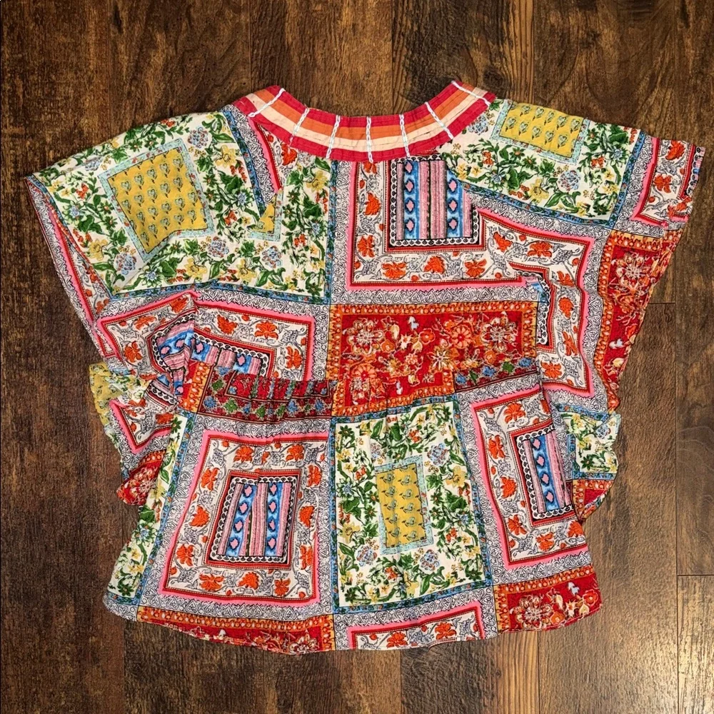 Colorful Patchwork Blouse - Picture 3 of 3